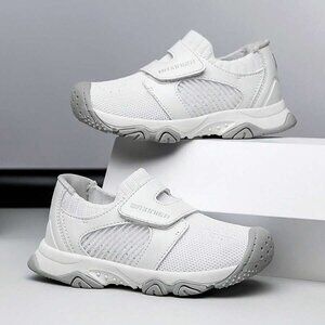 BAXINIER‎ Toddler Boys Girls Sneakers US 12 White Lightweight Athletic Tennis